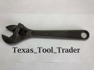 Vintage 8 " J.  H.  Williams & Co.  Tools " Superjustable " Adjustable Crescent Wrench