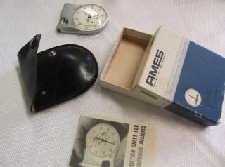 Vintage Ames Pocket Thickness Measures Gauge No.  25.  001 "