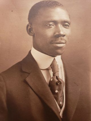 Antique Black And White Photos/african American Man.
