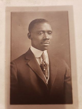 Antique black and white photos/African American man. 2