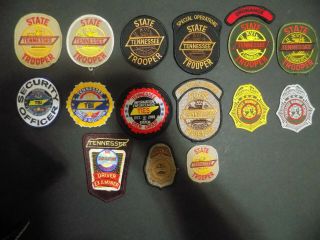 15 Tennessee Highway Patrol And State Patches