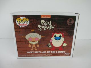 Funko Pop REN AND STIMPY 2 PACK Happy Happy Joy Joy 2500 SDCC 2017 3