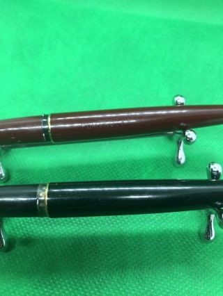 Vintage Montblanc Fountain Pen Set Of 2 Black And Red 4