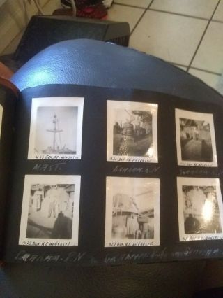 Photo Album With Antique Navy Photos From 1946 Mostly of Hawaii & Guam 4