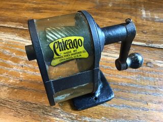 Antique Chicago Pencil Sharpener Automatic Division Of Spangler Loomis Company