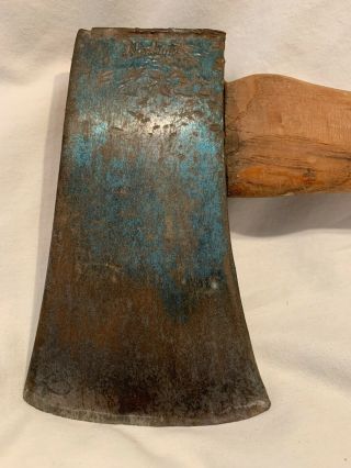 Vintage Norlund Single Bit Hatchet/axe Head Color With Handle