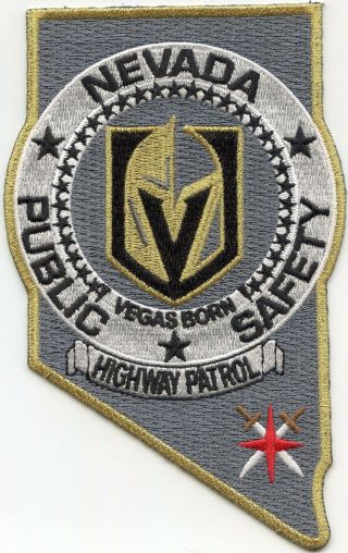 Nevada Nv State Shape Shaped Highway Patrol Public Safety Special Police Patch