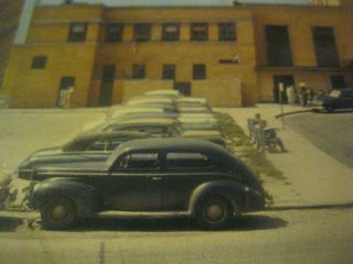 1950s RPPC post card Kansas City MO Air Terminal Admin Bldg 1950s Cars Woody 4