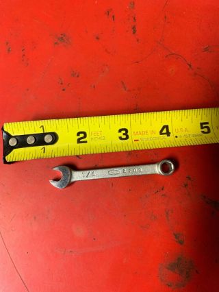 Rare Vintage P&c Combination Wrench Tool 1/4” 2708 Peterson Carlborg Plomb