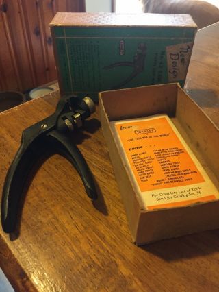 Vintage Stanley No.  42 Pistol Grip Adjustable Saw Set Made In Usa