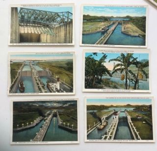 21 Vintage Postcards Of The Panama Canal. 4