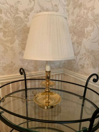 Baldwin Brass Candlestick Table,  Piano,  Desk Lamp Colonial Williamsburg W/shade
