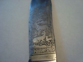 Vintage Remington Dupont Rh72p Fixed Blade Knife - Etched Blade - No Sheath