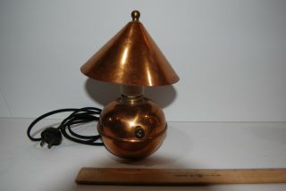 Chase Copper Glow Antique 1930’s Art Deco Float Ball Lamp Ruth Gerth $14.  99 3