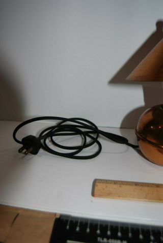 Chase Copper Glow Antique 1930’s Art Deco Float Ball Lamp Ruth Gerth $14.  99 5