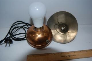 Chase Copper Glow Antique 1930’s Art Deco Float Ball Lamp Ruth Gerth $14.  99 6