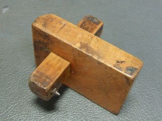 Vintage Small Unusual Wooden Boxwood Marking Gauge Carpenters Old Tool