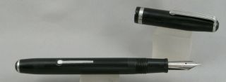 Esterbrook Lj Black & Chrome Fountain Pen - 1940 