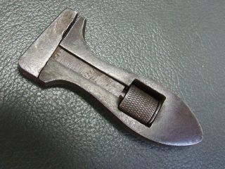 Vintage Small 2 3/4 " Adjustable Spanner Wrench Old Tool