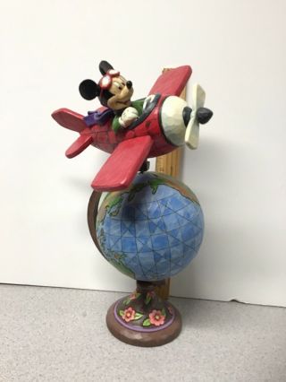 Disney Jim Shore Mickey Mouse Globetrotting Globe 4043624very Rare