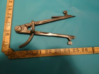 Antique Vintage Calipers Leatherworkers Tool Dividers Engineering