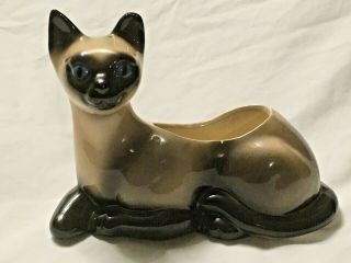 Vintage Maddux Of California Pottery Siamese Cat Planter Ultra Rare 