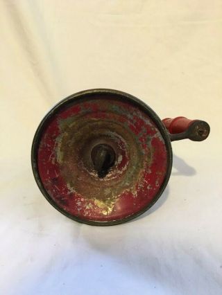 OTTO BERNZ CO Vintage Antique Gas Blow Torch Brass with Red Wood Handle 4