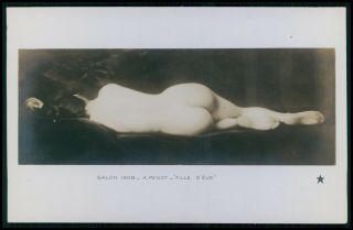 Art Albert Penot Nude Woman Eve Daughter 1910s Salon De Paris Postcard