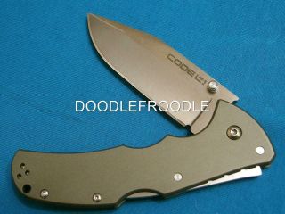 Nm Cold Steel Code 4 58tpch Cts - Xhp Lockback Folding Survival Bowie Knife Knives