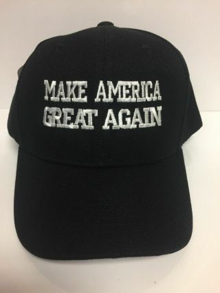 President Donald Trump Make America Great Again Black Embroidered Baseball Hat