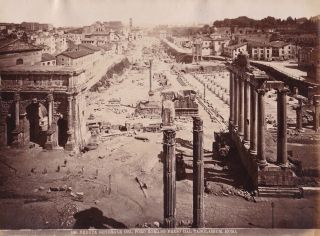 Albumen Photograph Italy Rome Attributed To Early Anderson