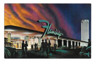 Vintage Postcard The Hotel Flamingo Las Vegas,  Nevada Unposted Crocker