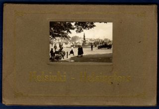 Postcard Booklet Helsinki Helsingfors Real Photographs Finland Finnish Early