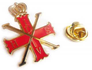 Red Cross Of Constantine Knights Prince Masonic Tie Tack Jacket Hat Lapel Pin