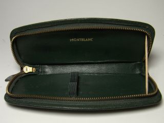 Vintage Green Montblanc Pouch / Case For Up To 2 Fountain Pen