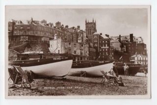Rp Cromer Fishing / Crab Boats On Beach Real Photo Norfolk Posted 1949