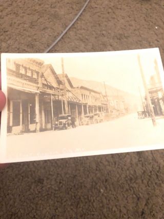 Postcard Rppc Virginia City,  Nv.  " C " St.  Vintage Rare 1900s.  12