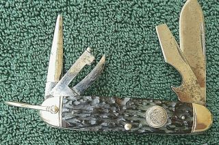 Boy Scouts,  Remington Folding Pocket Knife Bsa 1496,  Mfg Rs3333,  1935 - 1939