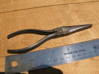 Vintage Utica 86 - 6 Duckbill Pliers Made In Usa 6.  5 Inch