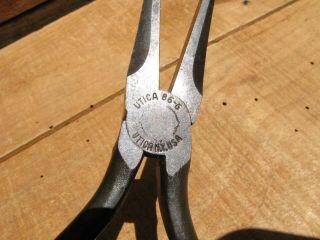 Vintage Utica 86 - 6 Duckbill Pliers Made in USA 6.  5 Inch 2