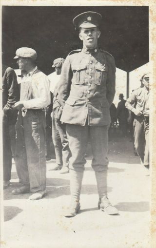 RP: REGINA,  Sask. ,  1914 - 18; Man Before & after Army camp,  Leaving for war 2