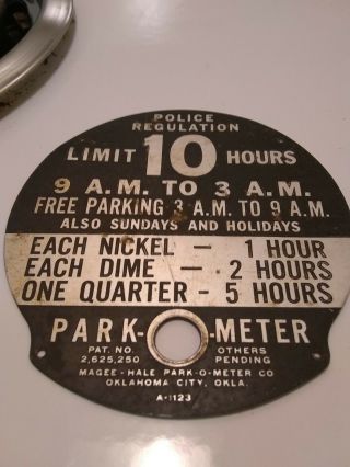 Antique Park - O - Meter Sign Oklahoma City