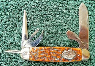 Boy Scouts,  Remington Folding Pocket Knife Bsa 1497,  Mfg Rs4233,  1923 - 1924