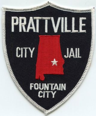 Prattville Alabama Al City Jail Fountain City Doc Corrections Police Patch