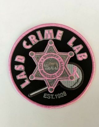 Los Angeles Sheriff Department Crime Lab 2019 Pink Patch Project Ca California