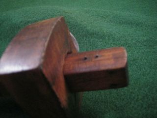Antique Vintage All Wood Marking Gauge Tool w/ metal Thumb Screw - c 1910 3