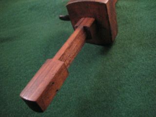 Antique Vintage All Wood Marking Gauge Tool w/ metal Thumb Screw - c 1910 5