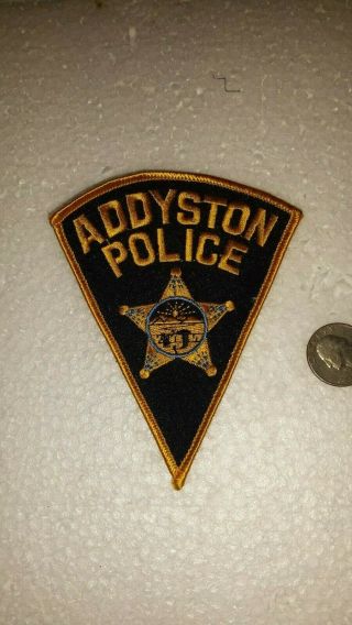 Vintage Addyston Ohio Police Patch