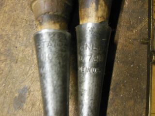 vintage Stanley 720 bevel edge socket chisels 3/4 