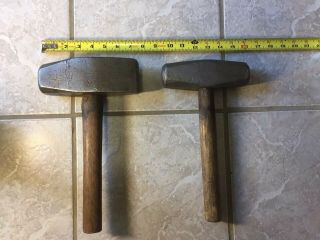 Two Vintage Blacksmith Hammers - 10 Lbs & 6 Lbs